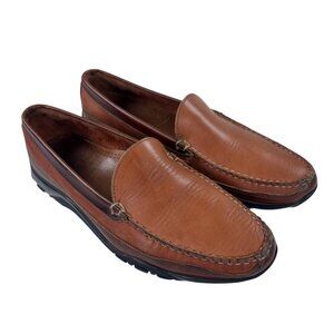 Allen Edmonds Boulder Venetian Driving Moccasin Mens 11 D Brown Leather